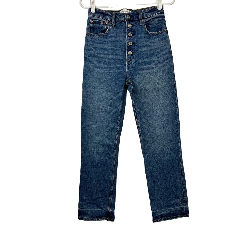 Abercrombie & Fitch The Ankle Straight Ultra High Rise Jeans 27 or 4